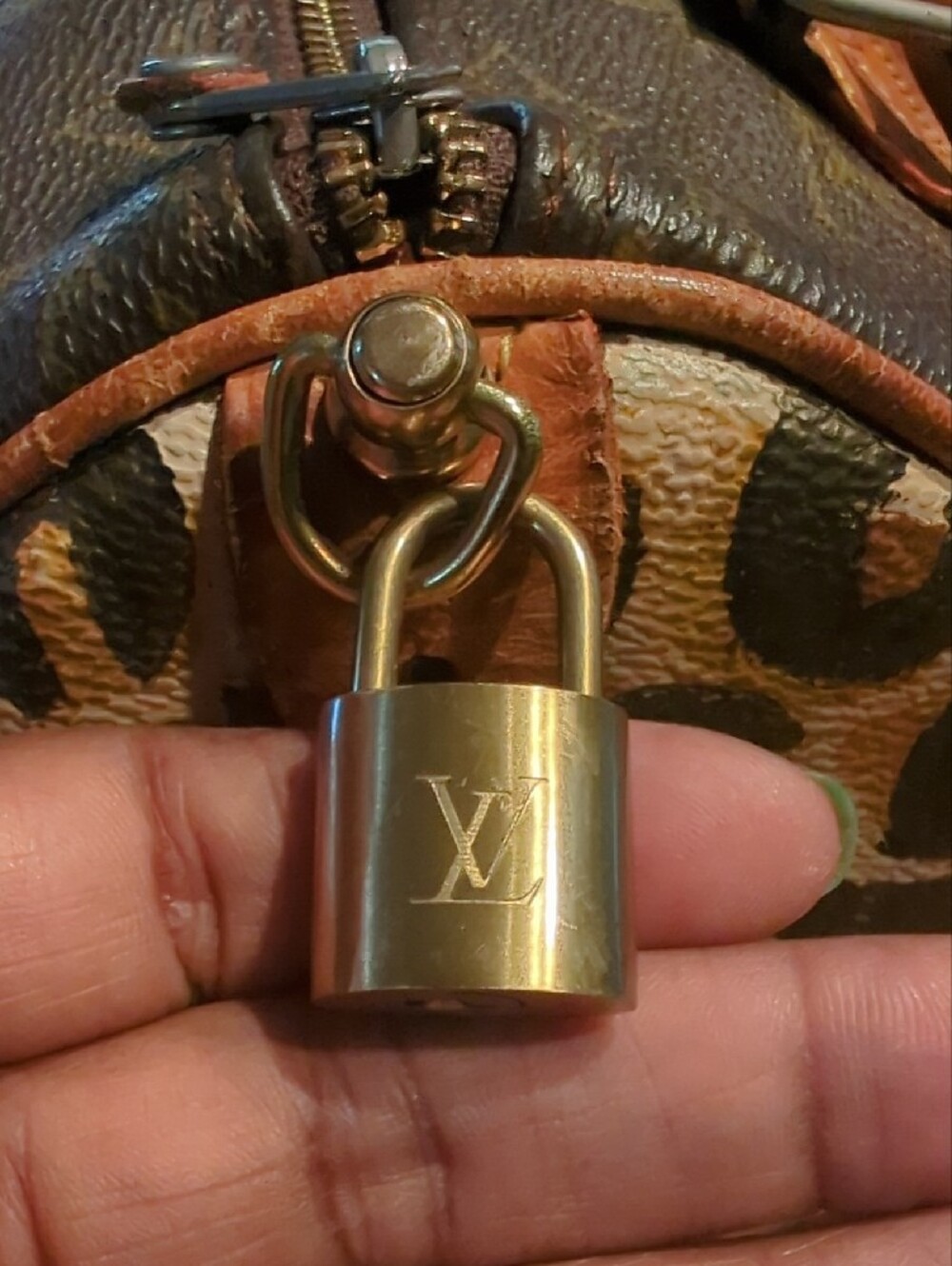 Authentic Custom LV Speedy 25 Brown with Gold Crown Accent - Picture 6 of 17
